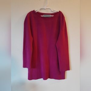 Pink wool-like sweater